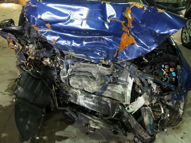 2T1BURHE8EC012640 - 2014 TOYOTA COROLLA L BLUE photo 7