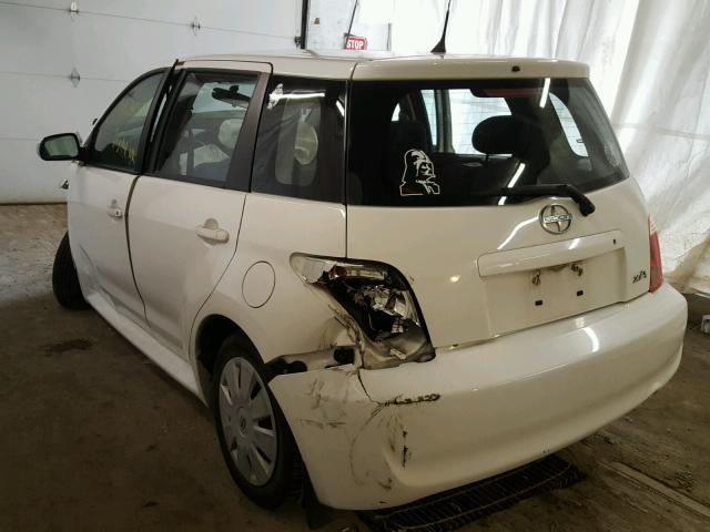 JTKKT604X65017883 - 2006 TOYOTA SCION XA WHITE photo 3