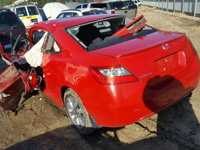 2HGFG128X9H518822 - 2009 HONDA CIVIC EX RED photo 3