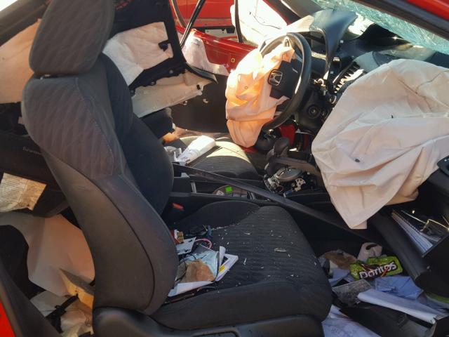 2HGFG128X9H518822 - 2009 HONDA CIVIC EX წითელი ფოტო 5