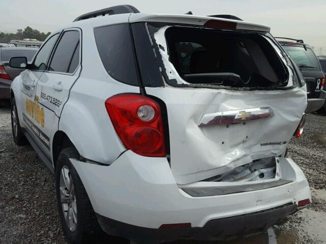 2CNALDEC0B6219021 - 2011 CHEVROLET EQUINOX LT WHITE photo 3