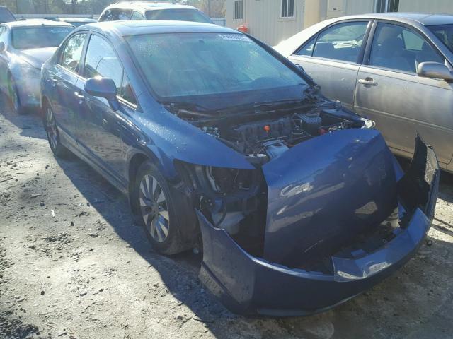 2HGFA16899H348724 - 2009 HONDA CIVIC EX BLUE photo 1