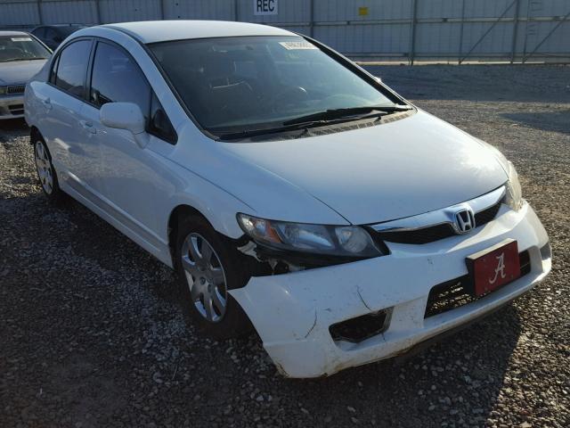 2HGFA1F51AH533022 - 2010 HONDA CIVIC LX WHITE photo 1