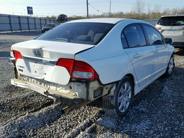 2HGFA1F51AH533022 - 2010 HONDA CIVIC LX WHITE photo 4