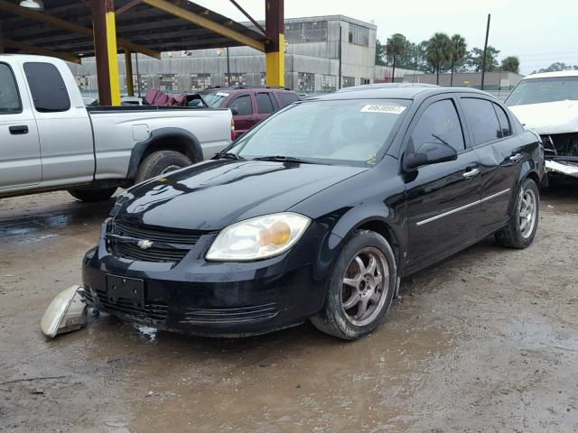 1G1AZ54F257568666 - 2005 CHEVROLET COBALT LT BLACK photo 2