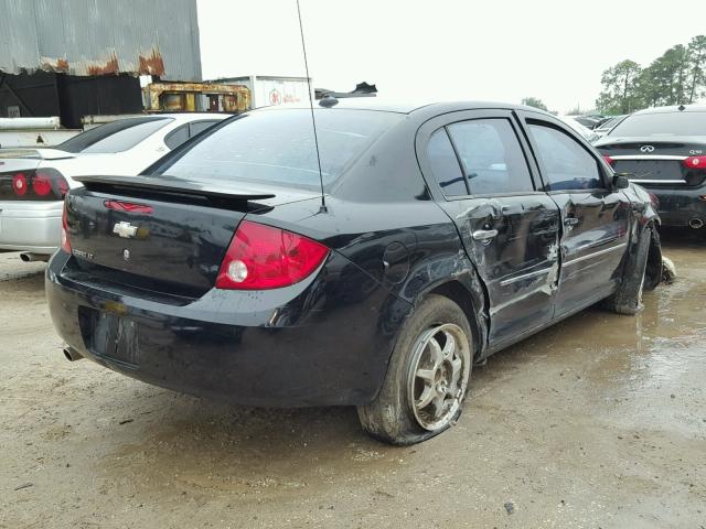 1G1AZ54F257568666 - 2005 CHEVROLET COBALT LT BLACK photo 4