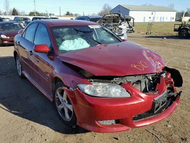 1YVHP80D755M54802 - 2005 MAZDA 6 S RED photo 1