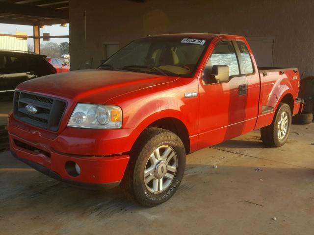 1FTRF02W06KD62902 - 2006 FORD F150 RED photo 2