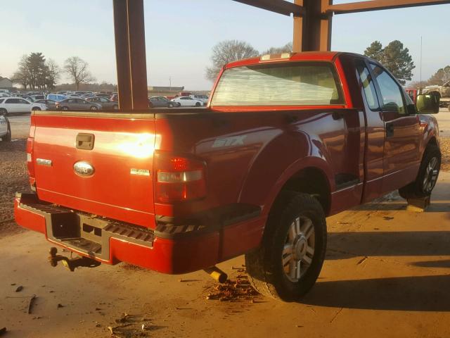 1FTRF02W06KD62902 - 2006 FORD F150 RED photo 4