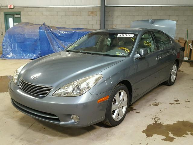 JTHBA30G355093481 - 2005 LEXUS ES 330 BLUE photo 2