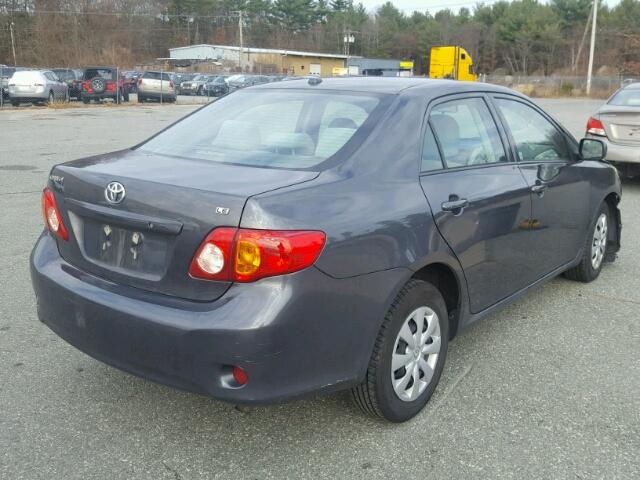 1NXBU4EE3AZ346638 - 2010 TOYOTA COROLLA BA GRAY photo 4