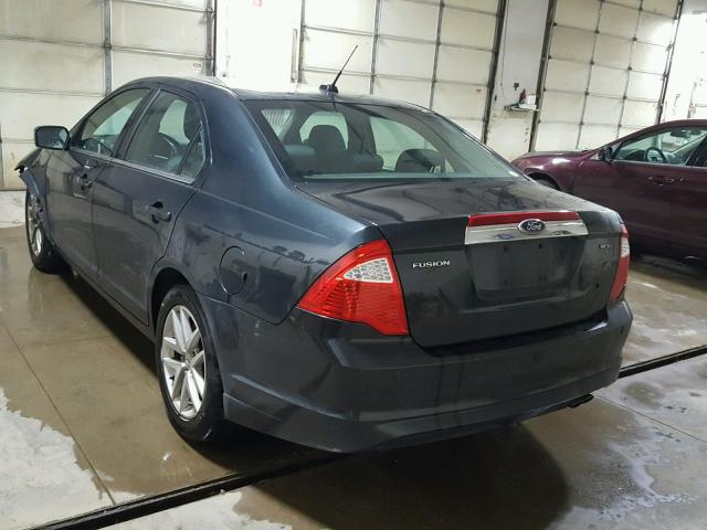 3FAHP0JA6AR332554 - 2010 FORD FUSION SEL CHARCOAL photo 3