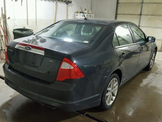 3FAHP0JA6AR332554 - 2010 FORD FUSION SEL CHARCOAL photo 4