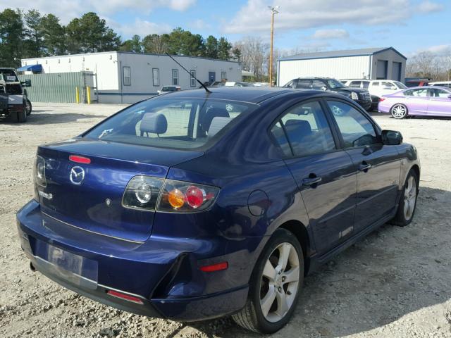 JM1BK323551237970 - 2005 MAZDA 3 S BLUE photo 4