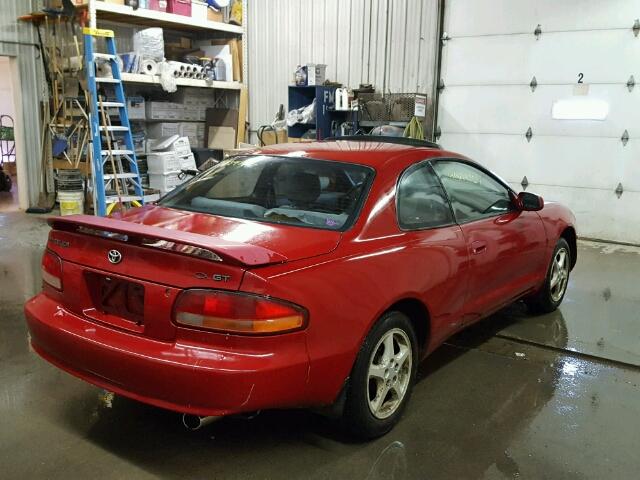 JT2ST07F7R0002649 - 1994 TOYOTA CELICA GT RED photo 4