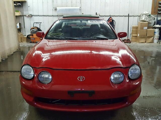 JT2ST07F7R0002649 - 1994 TOYOTA CELICA GT RED photo 9