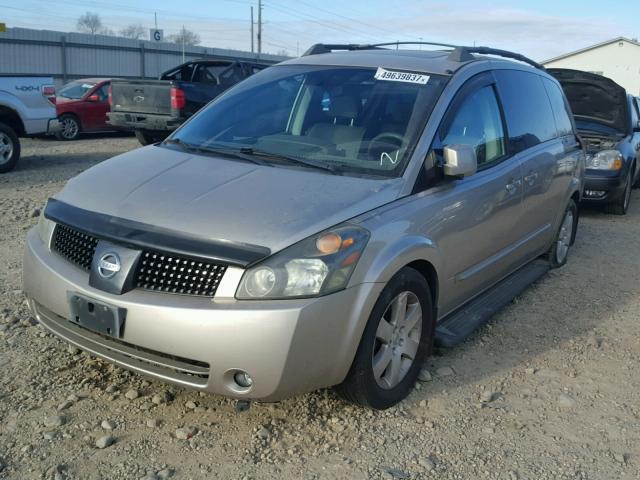 5N1BV28UX4N370910 - 2004 NISSAN QUEST S GOLD photo 2