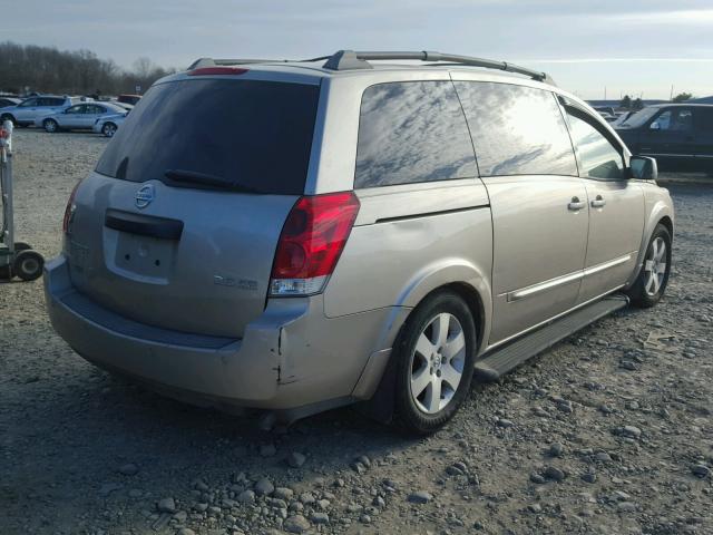 5N1BV28UX4N370910 - 2004 NISSAN QUEST S GOLD photo 4