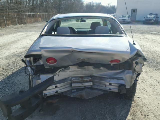 1G1AK15F767626543 - 2006 CHEVROLET COBALT LS SILVER photo 9