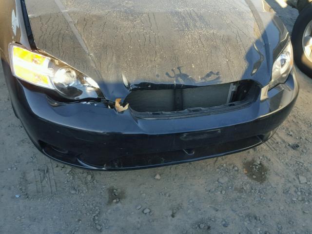 4S3BL626157215180 - 2005 SUBARU LEGACY 2.5 BLACK photo 9