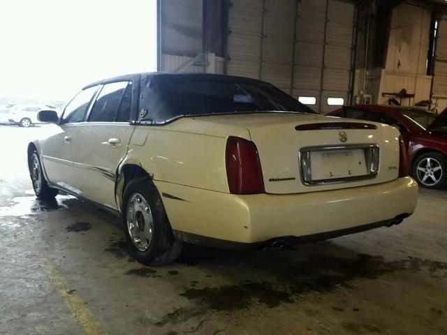 1G6KE54Y42U184624 - 2002 CADILLAC DEVILLE DH CREAM photo 3