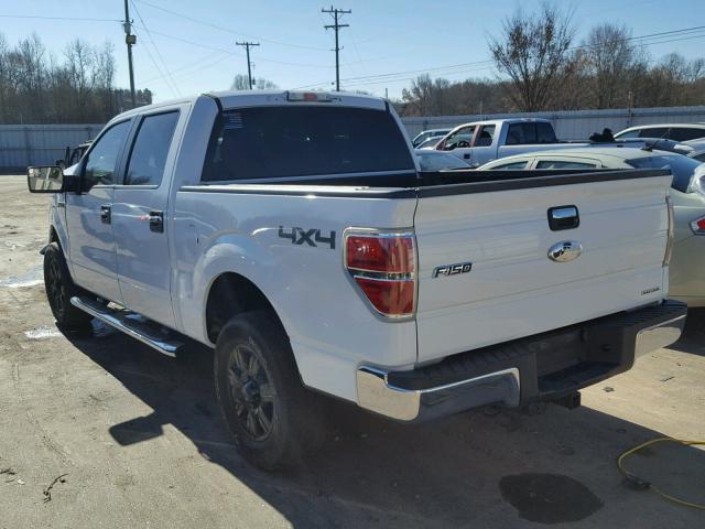 1FTFW1EF0BFC17656 - 2011 FORD F150 SUPER WHITE photo 3