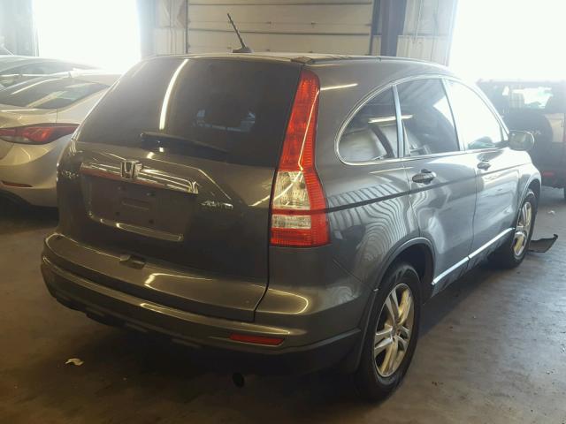 JHLRE4H74BC014005 - 2011 HONDA CR-V EXL GRAY photo 4