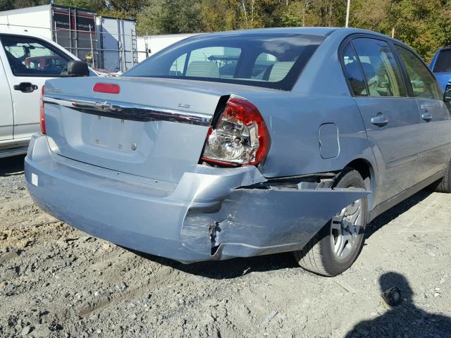 1G1ZS58F17F114516 - 2007 CHEVROLET MALIBU LS ნაცრისფერი ფოტო 9