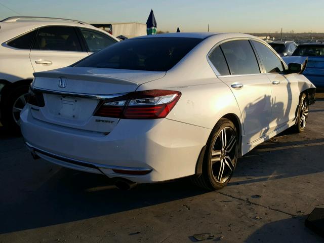 1HGCR2F58GA185695 - 2016 HONDA ACCORD SPO WHITE photo 4