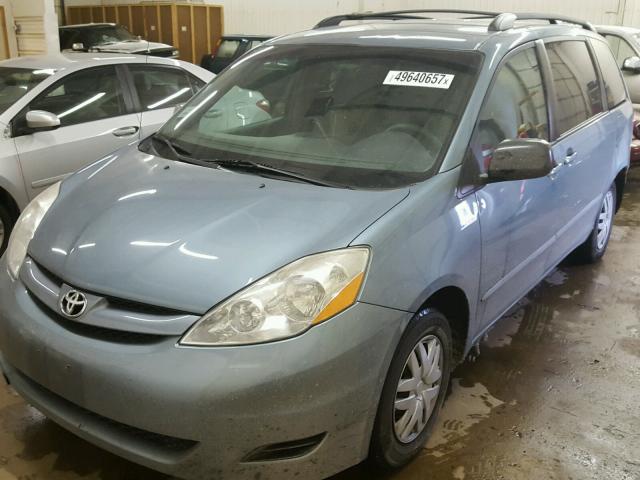 5TDZA23C16S576904 - 2006 TOYOTA SIENNA CE BLUE photo 2