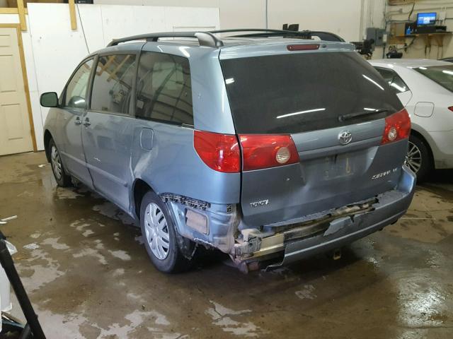 5TDZA23C16S576904 - 2006 TOYOTA SIENNA CE BLUE photo 3