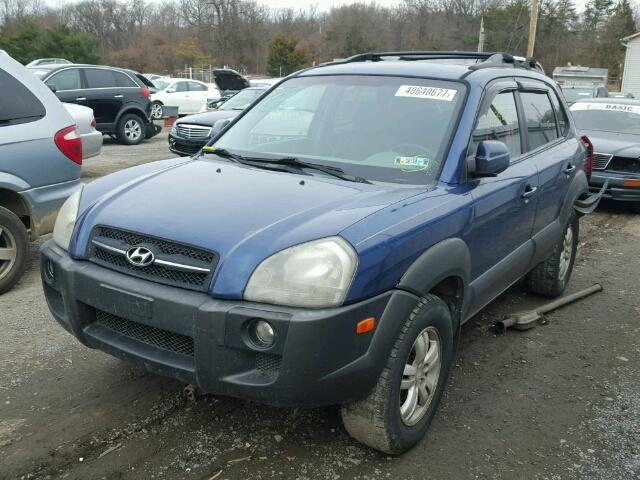 KM8JN72DX7U542719 - 2007 HYUNDAI TUCSON SE BLUE photo 2