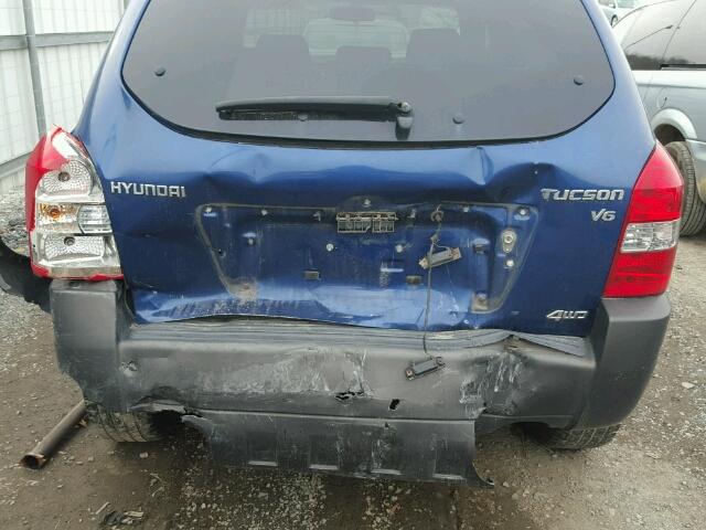 KM8JN72DX7U542719 - 2007 HYUNDAI TUCSON SE BLUE photo 9