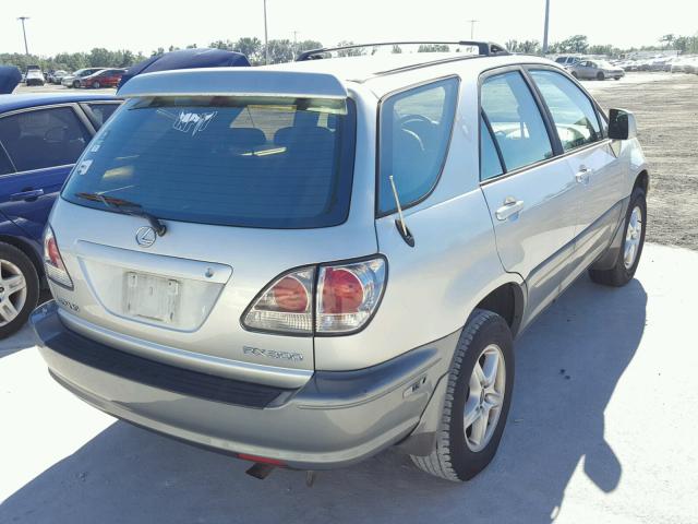 JTJGF10U420129722 - 2002 LEXUS RX 300 SILVER photo 4