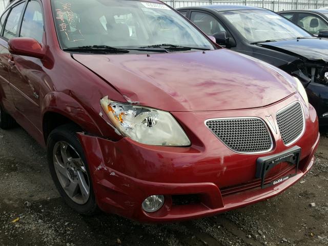 5Y2SL63825Z447274 - 2005 PONTIAC VIBE RED photo 9