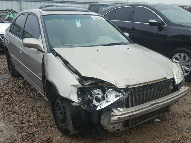 1HGES26791L060800 - 2001 HONDA CIVIC EX ოქროსფერი ფოტო 1