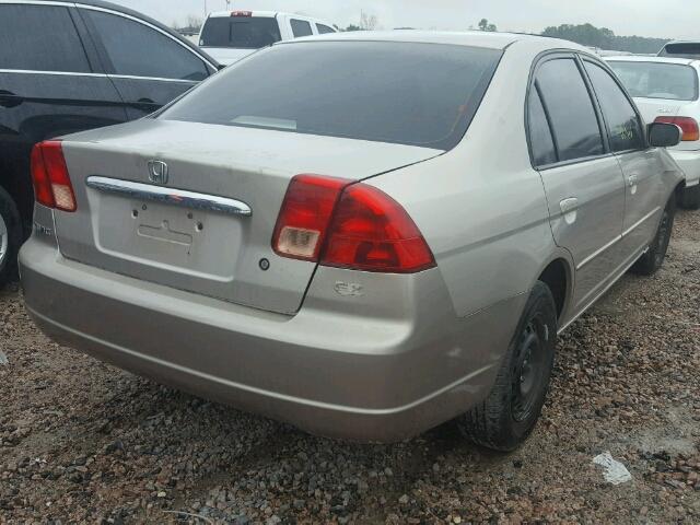 1HGES26791L060800 - 2001 HONDA CIVIC EX GOLD photo 4