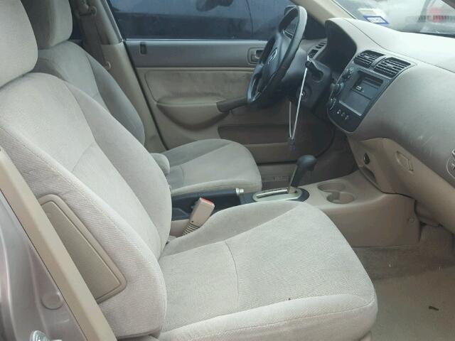 1HGES26791L060800 - 2001 HONDA CIVIC EX ოქროსფერი ფოტო 5