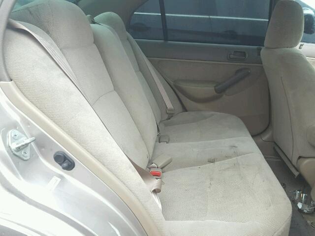 1HGES26791L060800 - 2001 HONDA CIVIC EX ოქროსფერი ფოტო 6