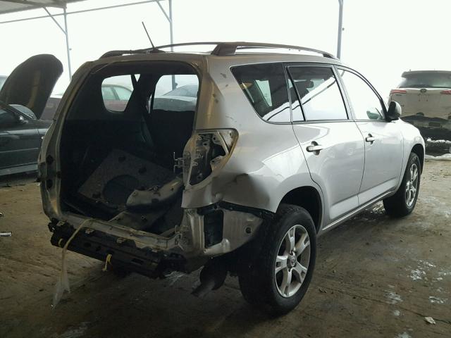 JTMZF4DV4B5040672 - 2011 TOYOTA RAV4 SILVER photo 4