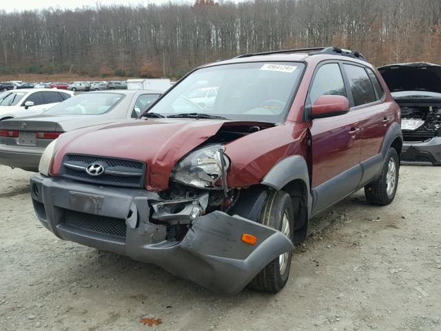 KM8JN72D16U442457 - 2006 HYUNDAI TUCSON GLS BURGUNDY photo 2