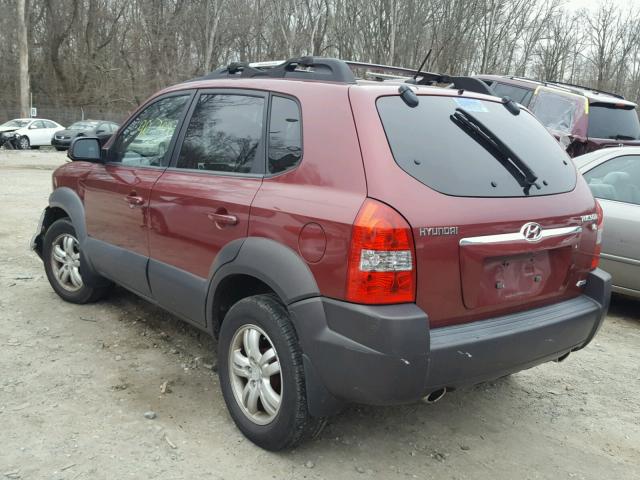 KM8JN72D16U442457 - 2006 HYUNDAI TUCSON GLS BURGUNDY photo 3