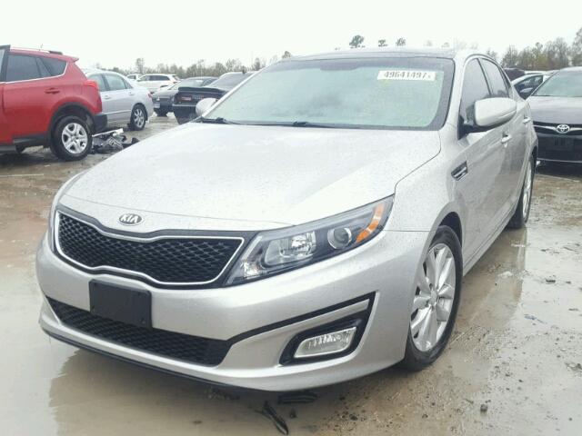 5XXGN4A70FG419797 - 2015 KIA OPTIMA EX SILVER photo 2