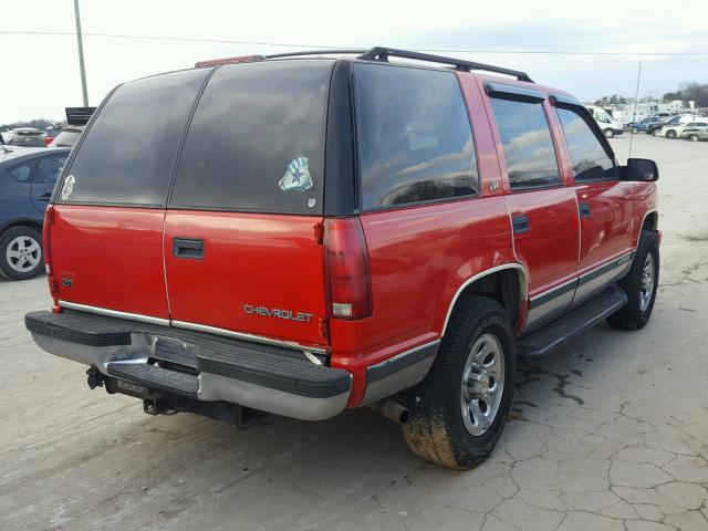 1GNEK13R0YR154710 - 2000 CHEVROLET TAHOE K150 RED photo 4