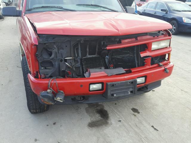 1GNEK13R0YR154710 - 2000 CHEVROLET TAHOE K150 RED photo 9