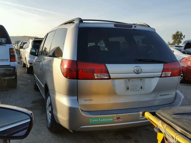 5TDZA23C25S297914 - 2005 TOYOTA SIENNA CE SILVER photo 3