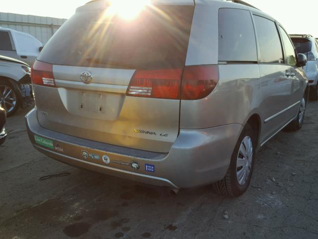 5TDZA23C25S297914 - 2005 TOYOTA SIENNA CE SILVER photo 4