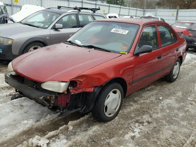 1Y1SK52861Z425234 - 2001 CHEVROLET GEO PRIZM RED photo 2