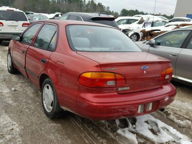 1Y1SK52861Z425234 - 2001 CHEVROLET GEO PRIZM RED photo 3