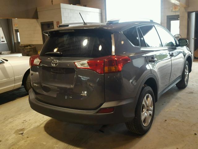 2T3BFREV8DW015203 - 2013 TOYOTA RAV4 LE GRAY photo 4